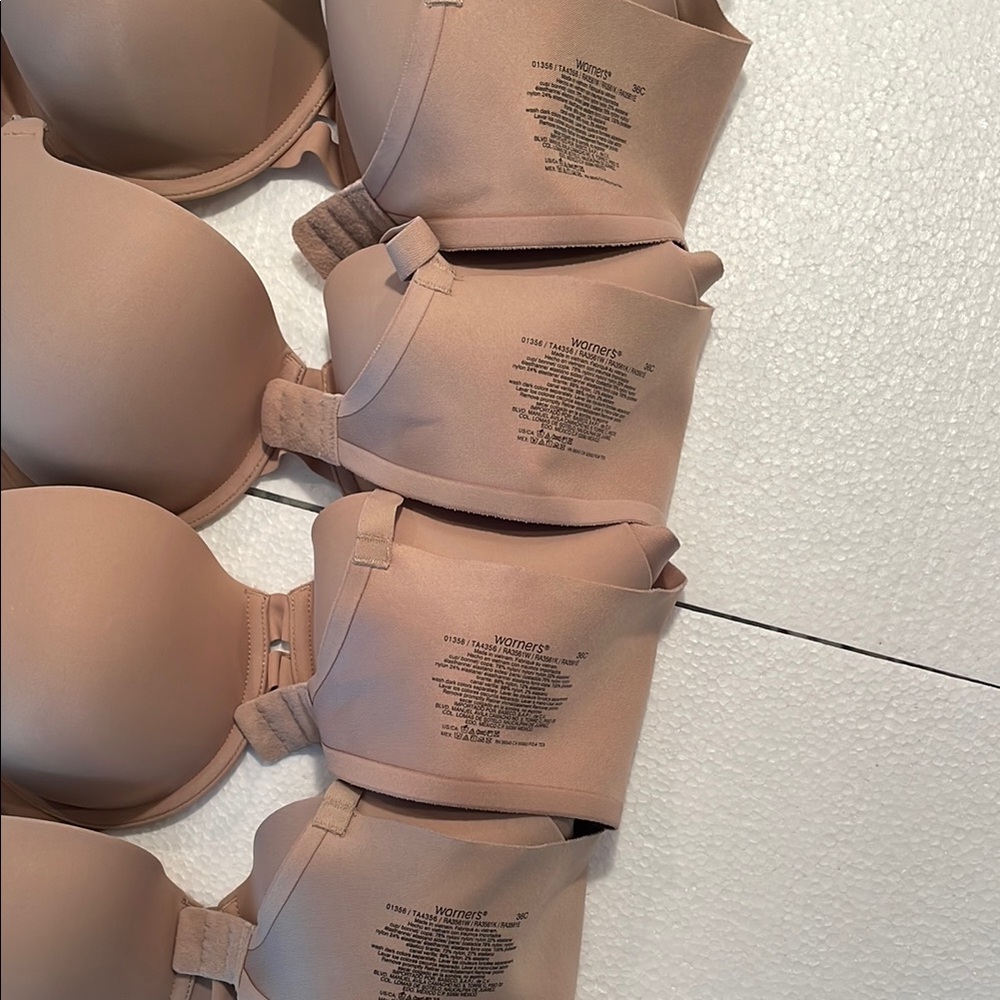 Warner (4) Bras 36C No Side Effects 01356 - Picture 2 of 6